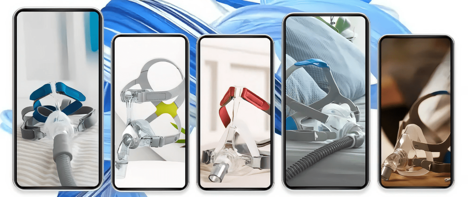 ResMed面罩款式、airfit(失眠、打鼾、睡眠障礙、呼吸中止症，睡眠用呼吸器)